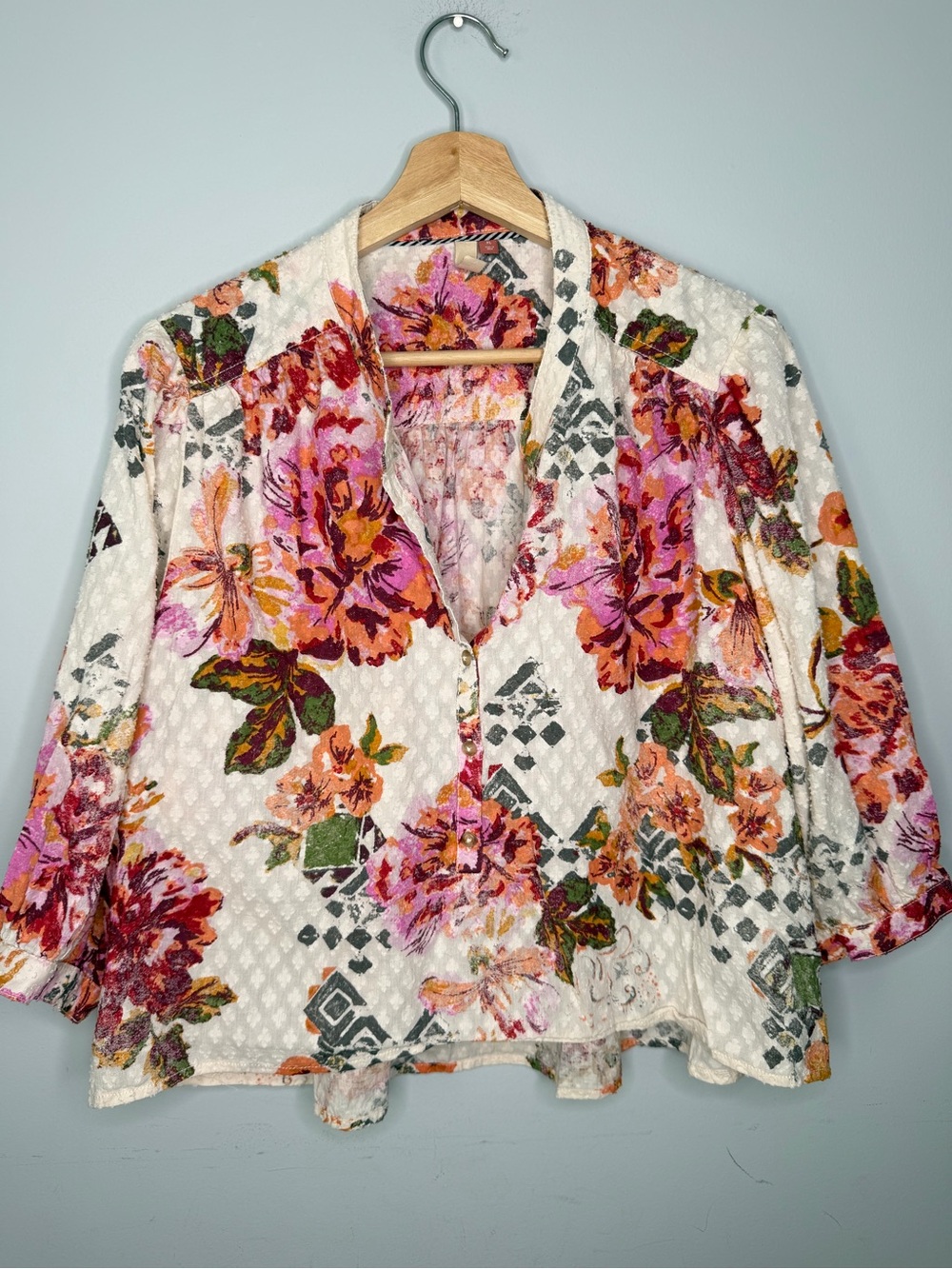 Women’s Anthropologie Pilcro cropped surf blouse